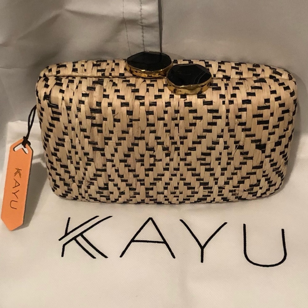 KAYU Handmade Straw Clutch